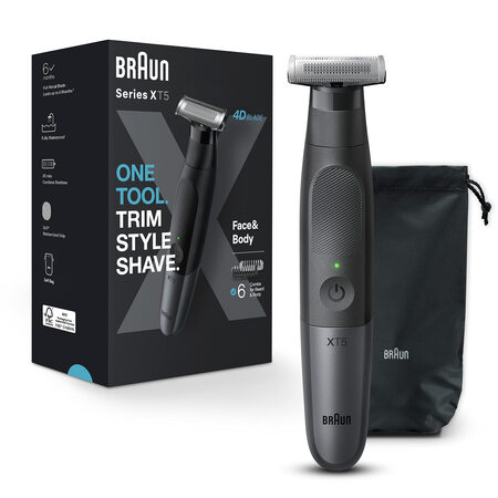 BRAUN 博朗 XT5 剃须刀 修胡刀 防水 男性 XT5200 无线充电