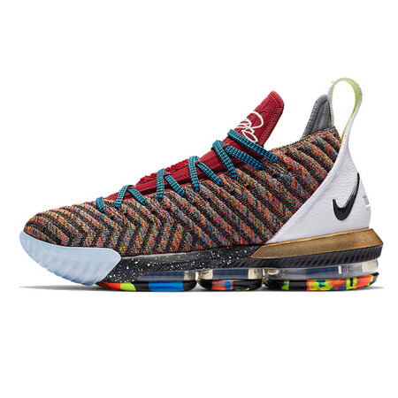 全球购耐克nike lebron 16 lmtd詹姆斯16代花线鸳鸯狮头浮雕针织气垫