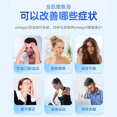 金凯撒（OMEGOR）rTG鱼油95%纯度omega3深海鱼...