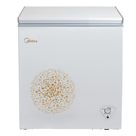 美的143升家用冰柜bdbc143kme