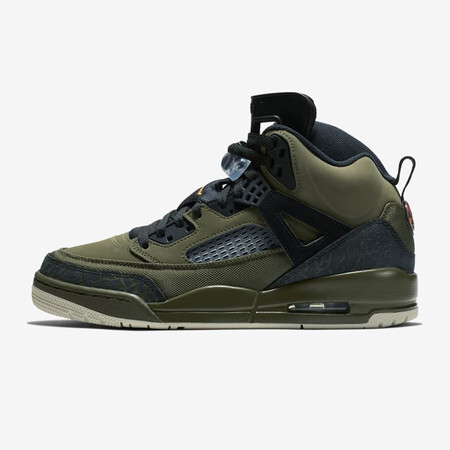 air jordan spizike aj斯派克李黑红配色高帮缓震实战男士篮球鞋 灰绿