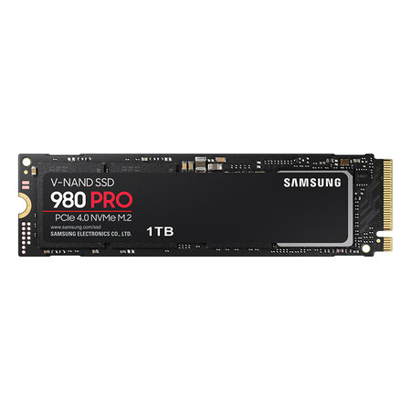 三星（SAMSUNG）1TB SSD固态硬盘 M.2接口(NVMe协议PCIe 4.0 x4) 980PRO（MZ-V8P1T0BW）