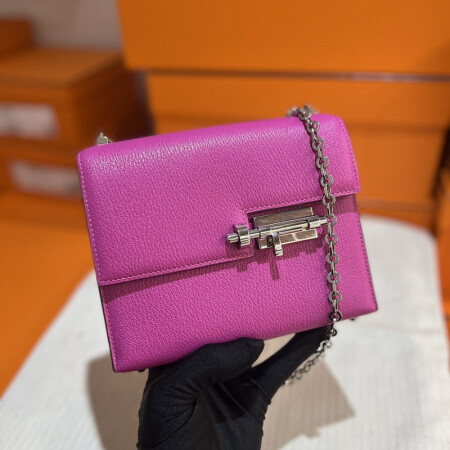 【二手95新】爱马仕(hermes)mini verrou 手枪包19cm 女士单肩包 9i