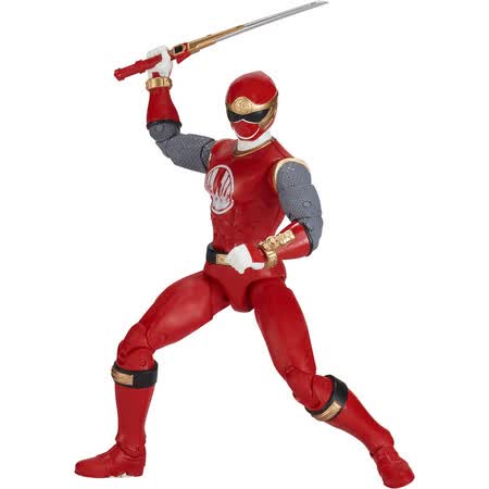 美国直邮 power rangers 传统忍者风暴红色别动队员