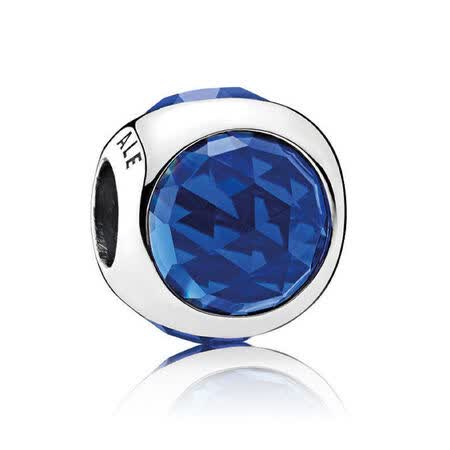 奢侈品 pandora串饰散珠潘多拉串珠闪耀的水滴珠子 792095 皇室蓝色