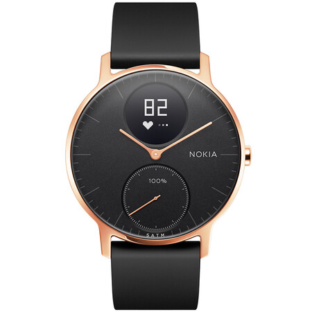 诺基亚(nokia) steel hr智能手表 金属表面 智能心率追踪 游泳防水