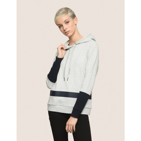 armani exchange ax 阿玛尼 女装 女式连帽卫衣 q00876266 light grey