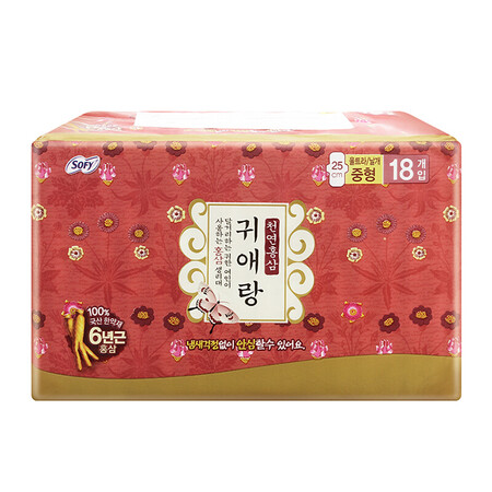 韩国进口 LG 贵艾朗（原名闺艾朗 贵爱娘）红参日用卫生巾 ...