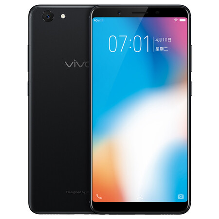 vivo y71 全面屏手机 4gb 64gb 移动联通电信4g手机 双卡双待 黑色