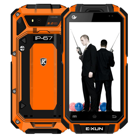 E.XUN X10 电信3G全网通 三防智能手机 天翼对讲 双模双待双通 橙色