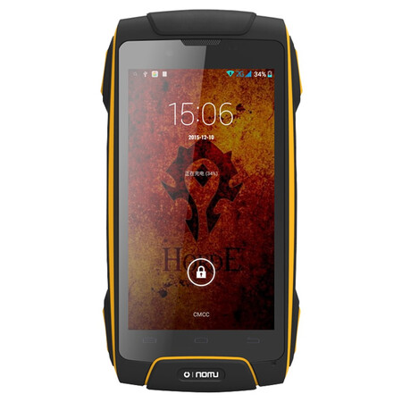 乐目（OINOM）V11 联通3G三防智能手机 双卡双待 橙黑