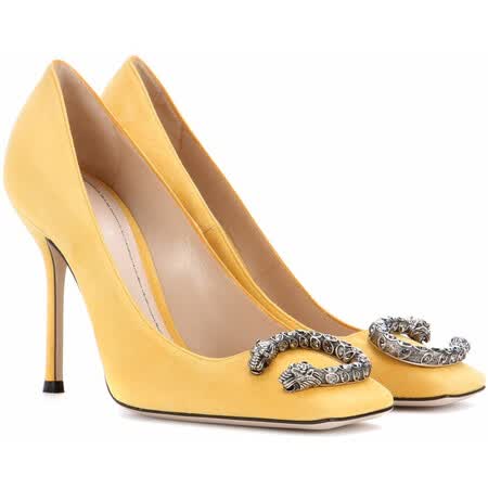 古驰(gucci)奢侈品女鞋 精饰绒面革浅口鞋 4059140908 图片色 40.