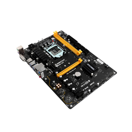 x b250芯片电脑 6显卡主板 映泰 tb250-btc主板