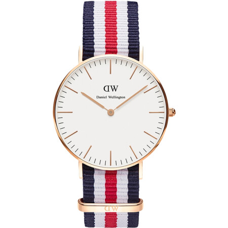 丹尼尔惠灵顿（DanielWellington）手表DW女表经典三色尼龙表带