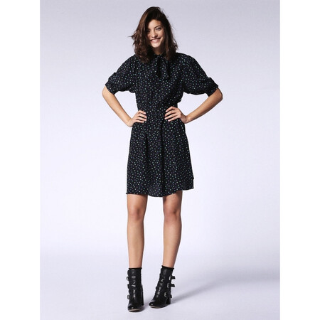 diesel 迪赛女装 女式连衣裙 q00858297 black/green xs