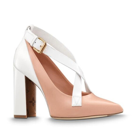 lv路易威登 女士鞋子 奢侈品 2018 全球购 女士中跟鞋 新款正品两色