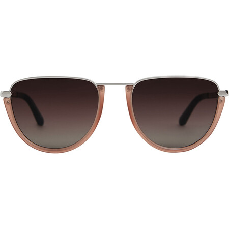 巴宝莉(burberry)奢侈品女士 2404768646 半月形飞行员太阳眼镜 nude