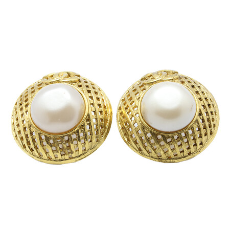 【二手99新】香奈儿(chanel)二手奢侈品饰品黄金配饰 耳环耳饰耳坠