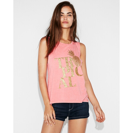 express 女装 女式小背心 q00959238 coral pink xxs