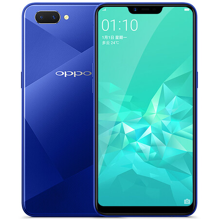 oppo a5 面部识别手机 全网通 幻镜蓝 4g 64g 双卡双待