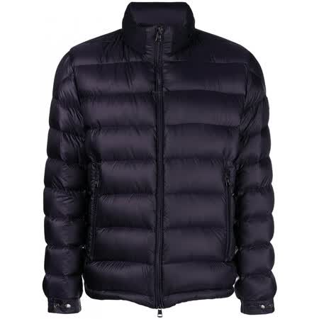 品男装 down 海军蓝锦纶皮革皮草羽毛外套 navy 1【图片 价格 品牌