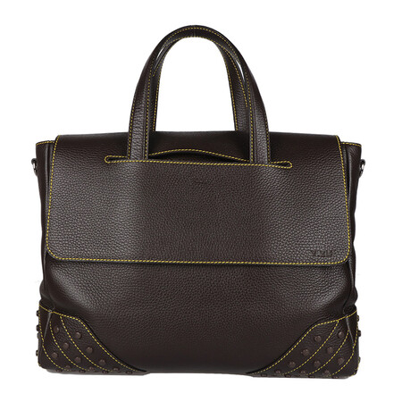 [二手99新]未使用品托德斯tods男士牛皮手提单肩公文包