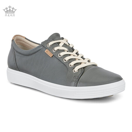 ecco 爱步 时尚休闲皮鞋女 平底圆头舒适百搭单鞋 柔酷7号系列丹麦