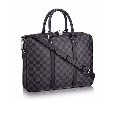 lv路易威登男包 男士手提包公文包 奢侈品 n41478黑棋格