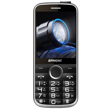 易丰（Ephone）E99- 电信2G老人手机 黑色