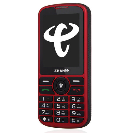 
                                        展翼(Zhane) E6C 电信2G 三防 老人手机 长待机 红色                