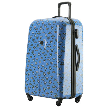 法国大使牌神偷奶爸3小黄人拉杆箱24英寸旅行箱卡通印花行李箱男女混合蓝色625