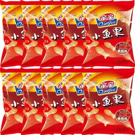 【京东超市】亲亲 小鱼果番茄味组合装180g(18g*10)