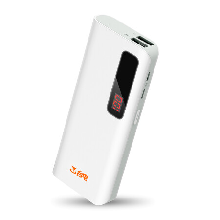 台电 T100CE 安卓苹果双接口智能数显 移动电源/充电宝 10000毫安 白色 适用于苹果/三星/华为/小米手机/平板