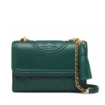 tory burch 托里伯奇 女士链条单肩斜跨女包31382 墨绿色