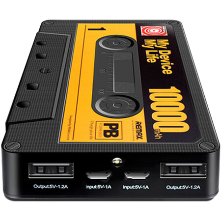 全球购 remax睿量 手机移动电源 便携式充电宝 通用型 磁带 10000毫安