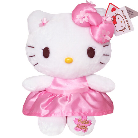 【京东超市】hello kitty凯蒂猫毛绒玩具公仔玩偶布娃娃10寸25cm 樱花