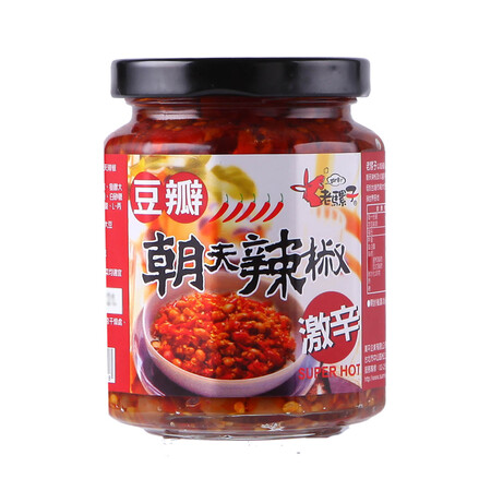 【京东超市】中国台湾进口 老骡子豆瓣朝天辣椒(辣椒酱) 240g/罐