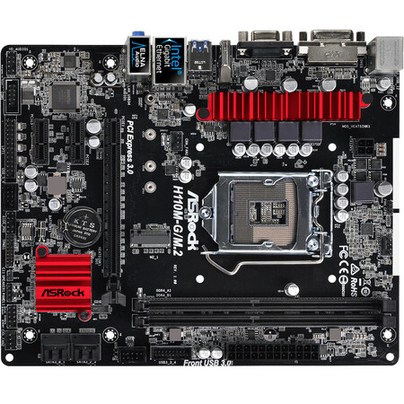 华擎(asrock)h110m-g/m.2主板 ( intel h110/lga 1151 )