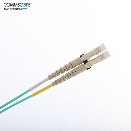 康普 原装光纤跳线(2米)lc-lc双工多模om3跳线 2105027-2(原安普布线