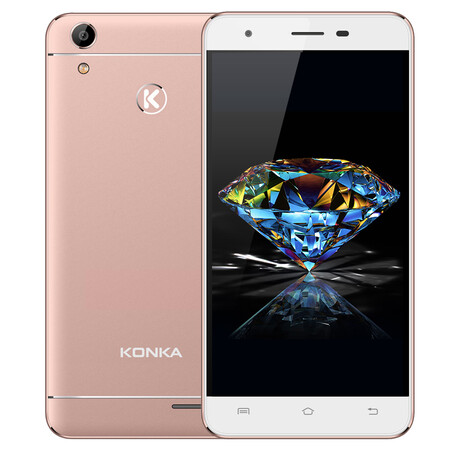 康佳(konka) d6s 移动 4g 智能手机 双卡双待 人脸解锁 玫瑰金
