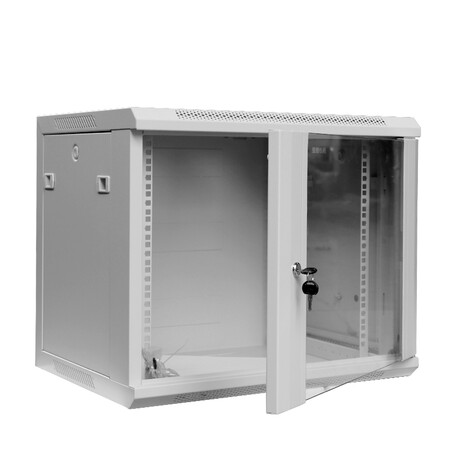 6609挂墙柜 网络机柜 可落地 9u小机柜 灰白色_现价795元