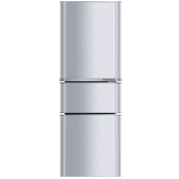 康佳(konka)192升 三门冰箱 软冷冻室(银色)bcd-192mt