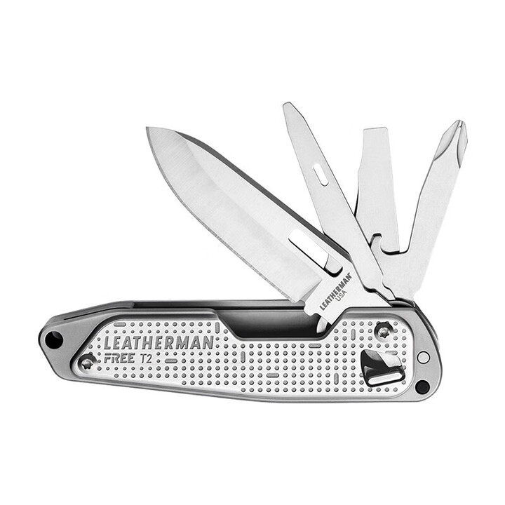 莱特曼Leatherman莱特曼FREE T4T2多功能组合工具刀磁性结构应急装备EDC T2银色【832682】