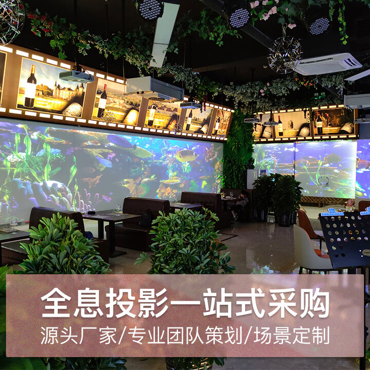 裸眼3D全息投影沉浸式5D光影餐厅互动融合器软件投影仪二三四通道墙面地面剧本杀体感争飞 2通道硬件融合器
