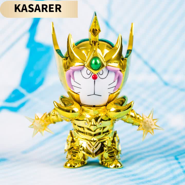 初石chushi圣斗士哆啦a梦盲盒十二星座系列黄金圣斗士叮当猫白羊座