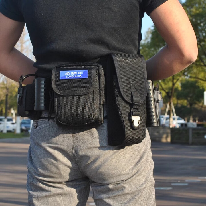 龙鳞甲尼龙水壶套通用尼龙快拔套八大件多功能腰带腰封背心水壶包快拔套 硬质水壶套（翻盖款式） 均码