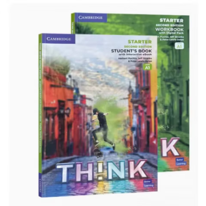 《新版第二版剑桥THINK剑桥教材中学think Starter1-5级课本+练习册 新版第二版Starter级【A1】课本+练习册》【摘要 ...