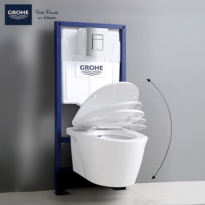 高仪（GROHE）马桶 进口隐藏水箱节省空间悬挂坐便器普洛洁...