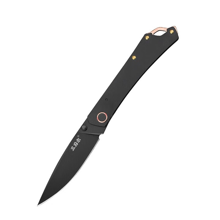 三刃木新品9305轻巧时尚折叠小刀户外日常家居刀轻巧便携 9305-SB黑色