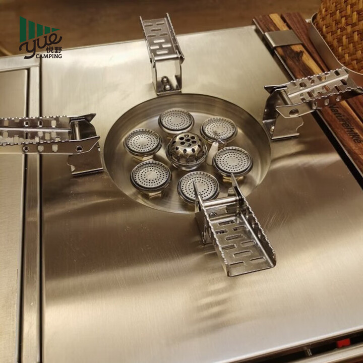 詫祭户外露营步林B1718炉板不锈钢一单元igt桌板 B18银色IGT炉板-无把手